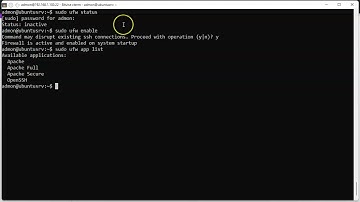 Activando el firewall en Ubuntu Server 22.04 LTS