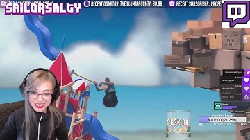 Best Of Getting Over It with Bennett Foddy Pt 2 (Twitch Fails, Best Of Twitch, Rage Compilation)