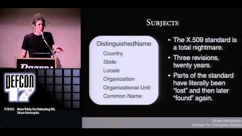 DEFCON 17  More Tricks For Defeating SSL