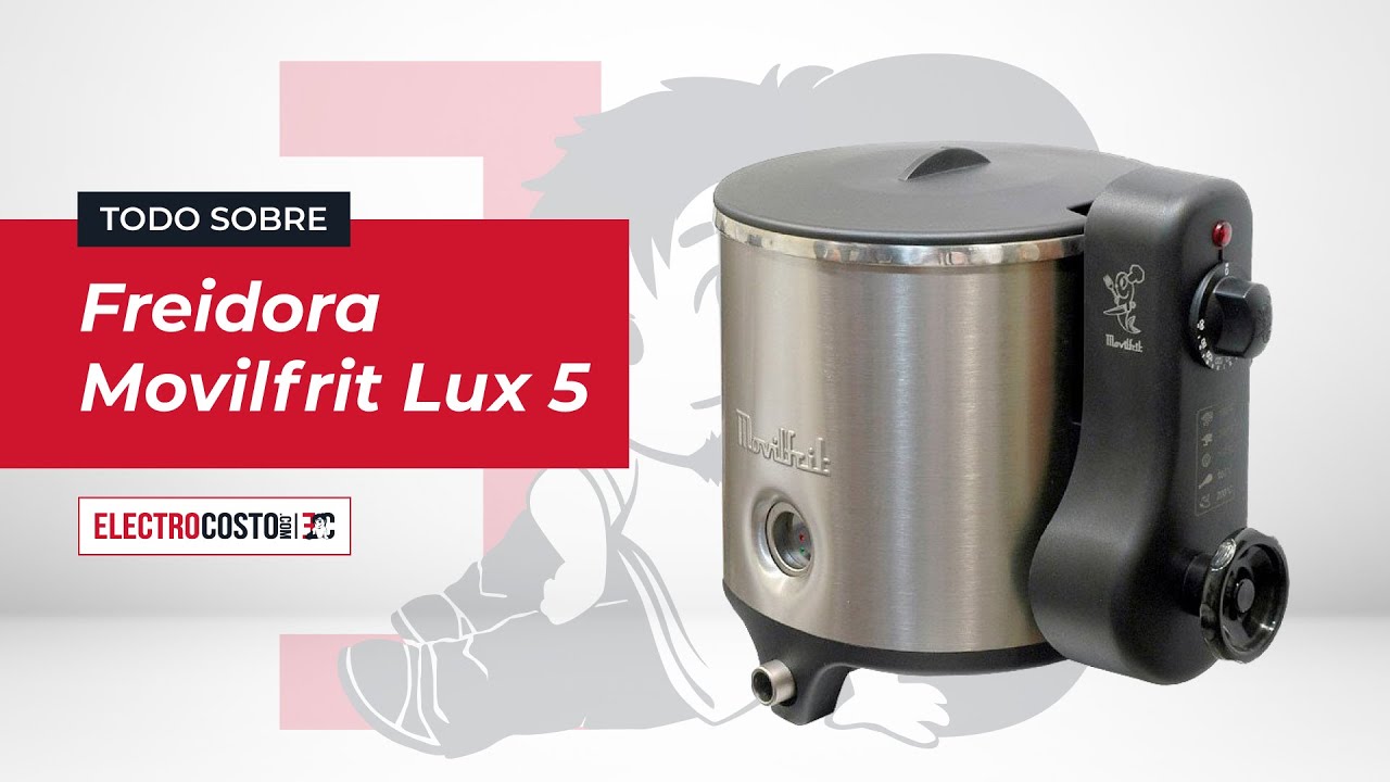 🔴 Freidora Movilfrit LUX5 Agua Aceite INOX 2000W 