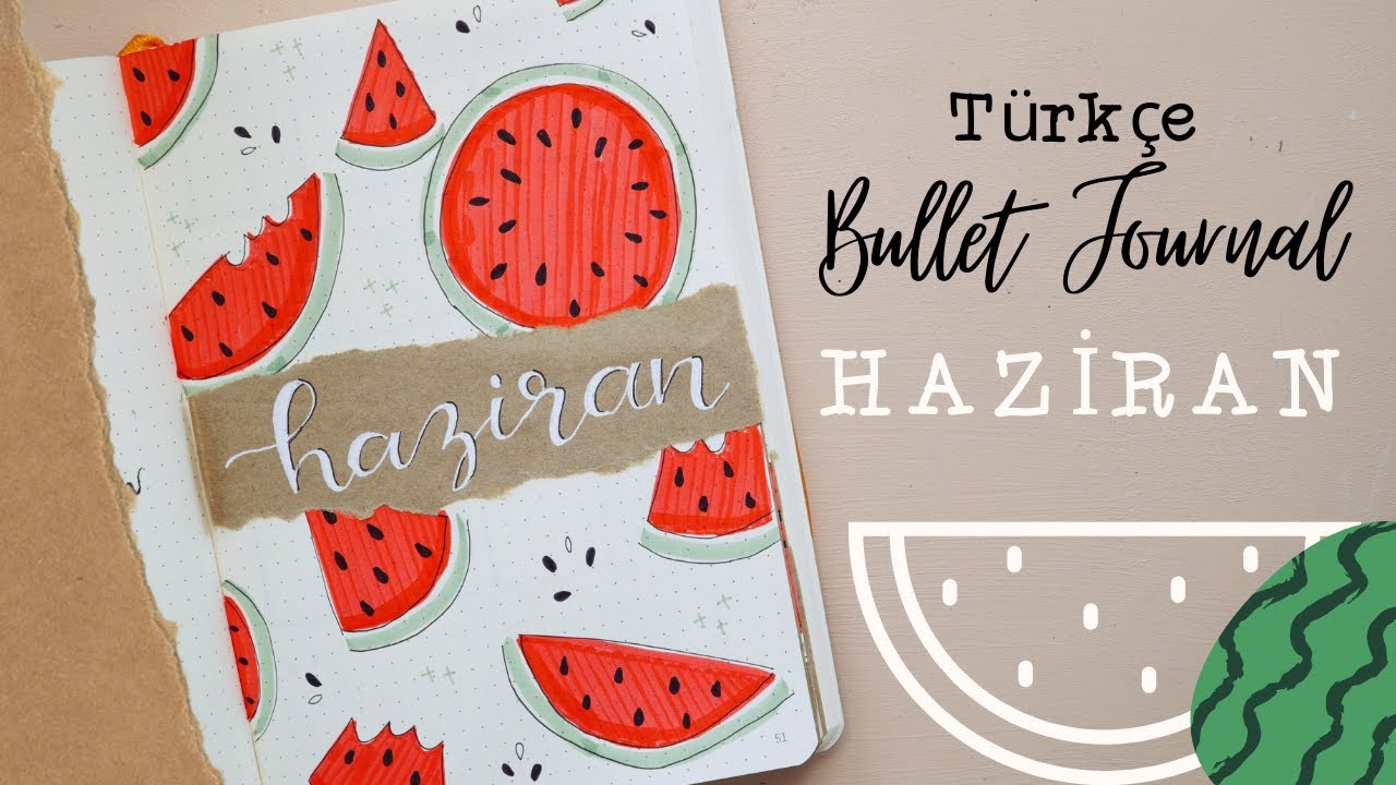 Türkçe Bullet Journal // Haziran 2020