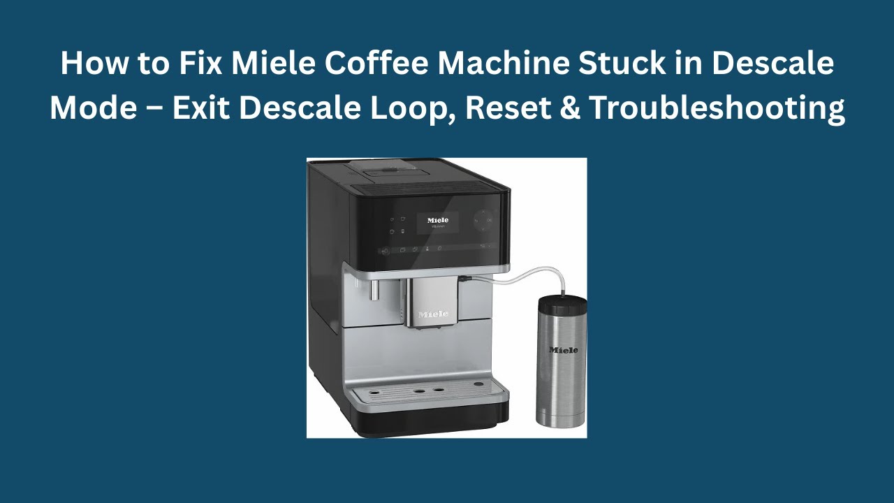 Miele Coffee Maker Troubleshooting: Quick Fixes and Tips