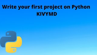 how to write first hello world in kivymd #shorts #programming