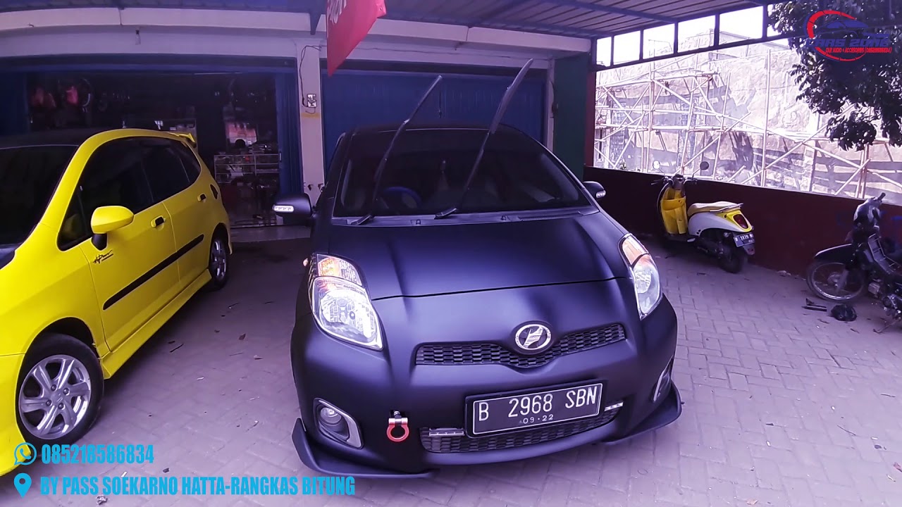 Toyota Yaris Stiker Hitam Doff Winglet By CARS ZONE RANGKASBITUNG YouTube