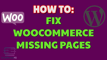 Fix Woocommerce missing default pages | WordPress