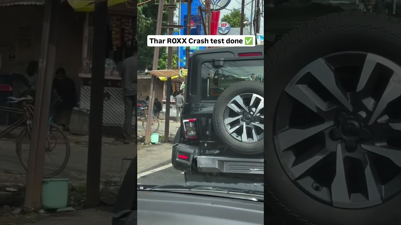THAR Roxx Crash Accident test done ✅ 💝 