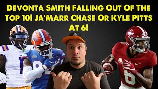 Devonta Smith Falling Out Of The Top 10 l Eagles Pick at 6 Is Kyle Pitts or Ja'Marr Chase l RANT!