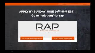 RIoT Accelerator Program (RAP) - Craft a Compelling Application for an IoT Startup Accelerator