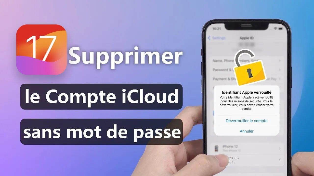 supprimer le compte icloud sans mot de passe