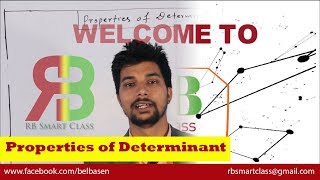 Properties of Determinant II Grade 11 II RB Smart Class