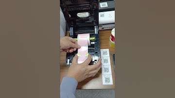 How to install round labels on AIYIN AD240BT and BEEPRT BY-243BT printers?
