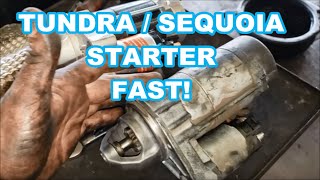 Fast overview of Tundra/ Sequoia 5.7L Starter Replacement (without removing exhaust)  NNKH screenshot 2