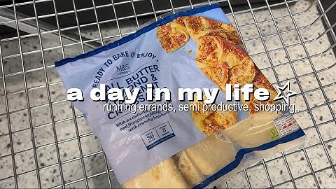 day in my life | running errands, shopping, semi productive.