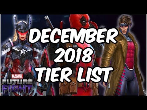 Best Heroes Ranked December 2018 175 Character Tier List Marvel Future Fight Youtube