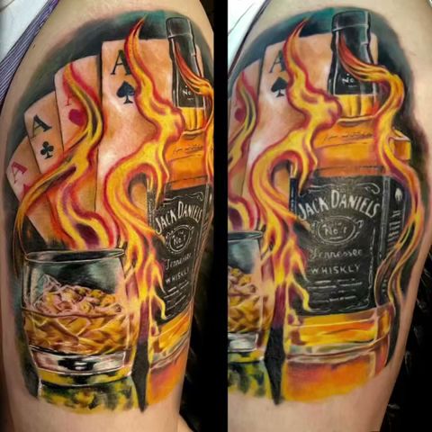 Tattoo uploaded by TMG LUSIF3RX  Jack daniels tat  Tattoodo