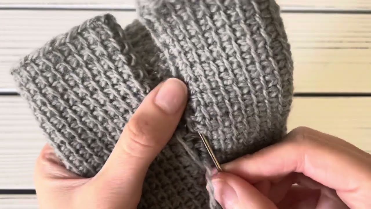 Tunisian Crochet: Seaming The Side Edges