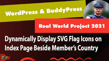 WORDPRESS + BUDDYPRESS (2021) - DYNAMICALLY DISPLAY FLAG ICONS ON INDEX PAGE BESIDE MEMBER