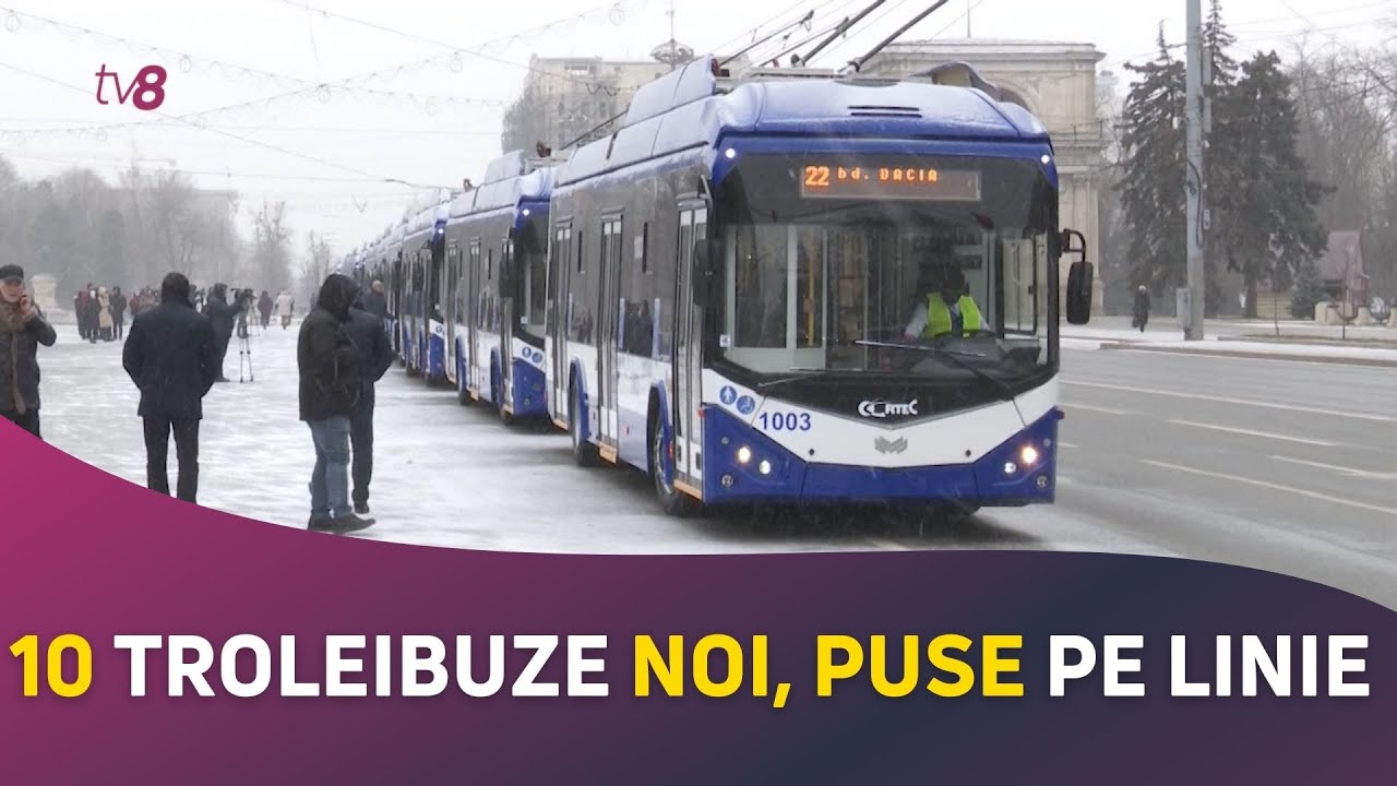 10 troleibuze noi, puse pe linie. Costul unui troleibuz din Belarus este de 165 mii de euro
