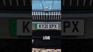 Are These Car Plates Legal?