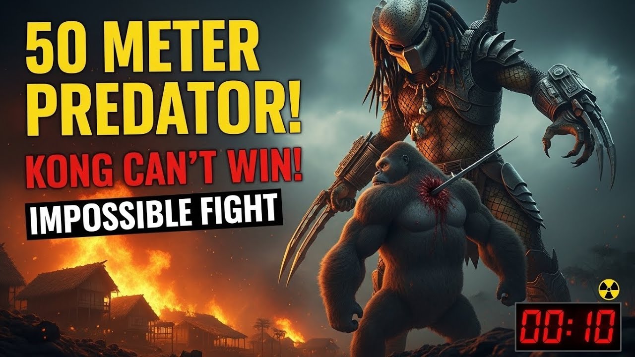 Kong vs 50-METER PREDATOR! - The Fight That BROKE The Internet!