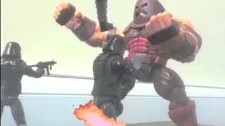 Red Hulk vs Juggernaut Stop Motion part 1