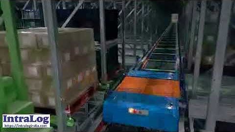 Cold Storage Pallets Warehouse With Stacker Crane Satellite Shuttle