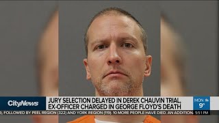 Jury selection delayed for ex-officer charged in George Floyd's death
