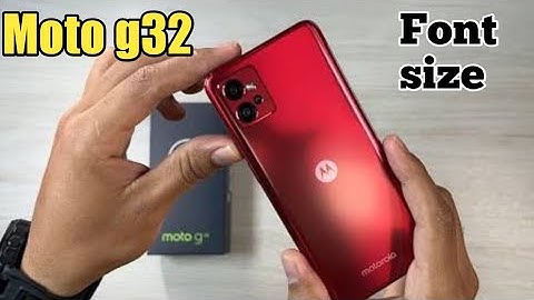 Font Setting In Moto G32, Font Size Change In Moto G32, How To Change Font Style In Moto G32,