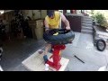 Motorcycle tire change with ebay tire changer