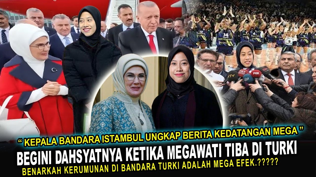 🔴BANDARA ISTAMBUL LUMPUH TOTAL‼️ Kebenaran Warga Turki RELA TUNGGU 5 JAM Demi Sambut MEGAWATI HANGES