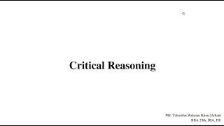 Critical Reasoning Basics Explained with Examples for IBA DU & GMAT screenshot 2