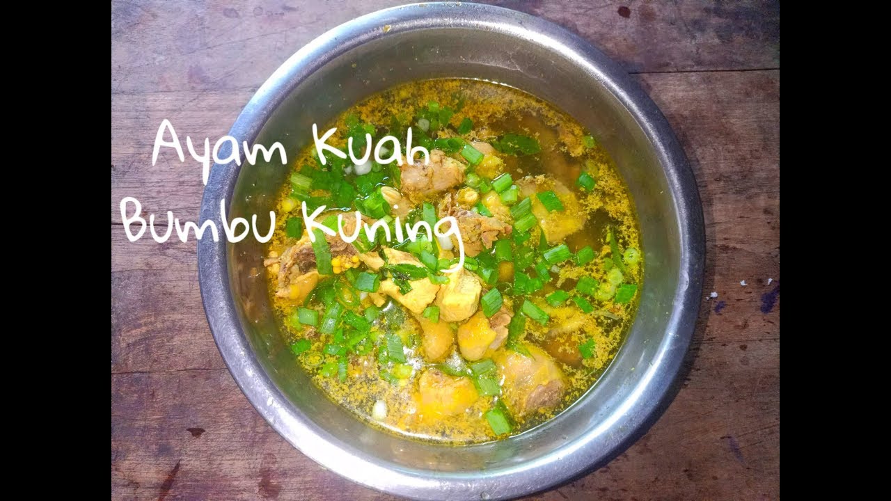 Masakan desa | ayam kuah bumbu kuning | yusan tv 