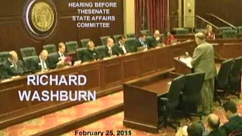 Richard Washburn, HB117, Senate State Affairs Comm...