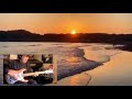 夕陽は赤く🎸🏖 湘南の夕陽🌊