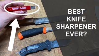 Speedy Sharp Knife Sharpener Review... The Best Knife Sharpener Ever? Resimi