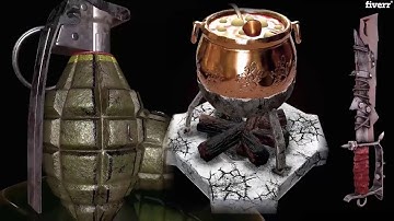 Create 3d models, game assets, props low poly pbr textures - Best Game Art service