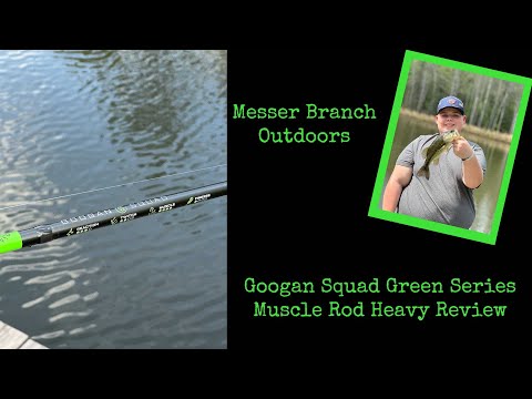 Googan Squad Green Series Muscle Rod Review (Catching Large Catfish) 