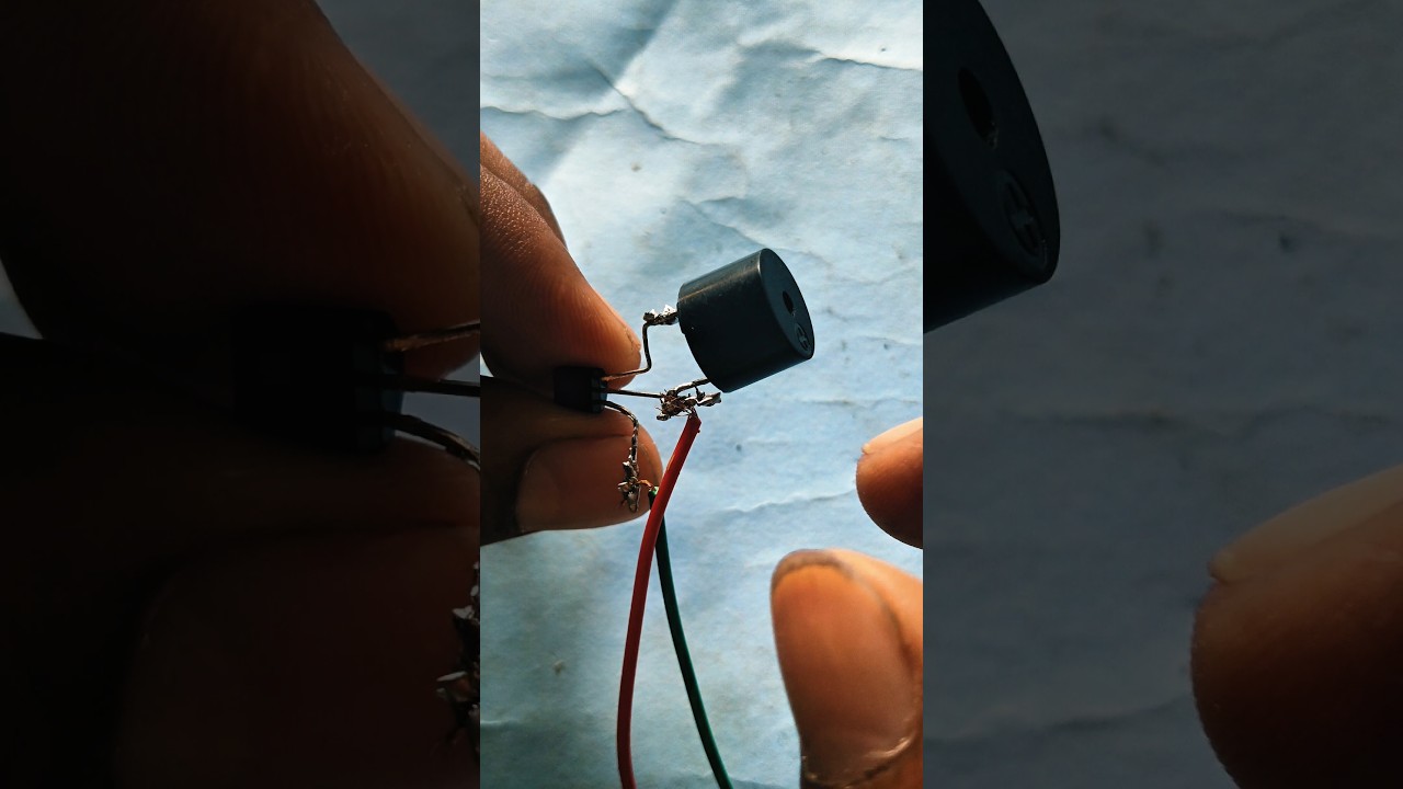 Connect Buzzer & Transistor #Electronics #ElectronicsEngineering #ElectricalEngineering #DIY
