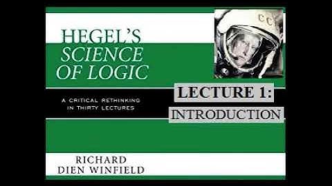 Richard Dien Winfield( Nov 11, 2017) - Hegel