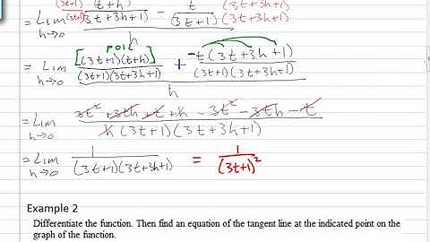 Math 2413 Sec 3.2 - The Derivative as a Function