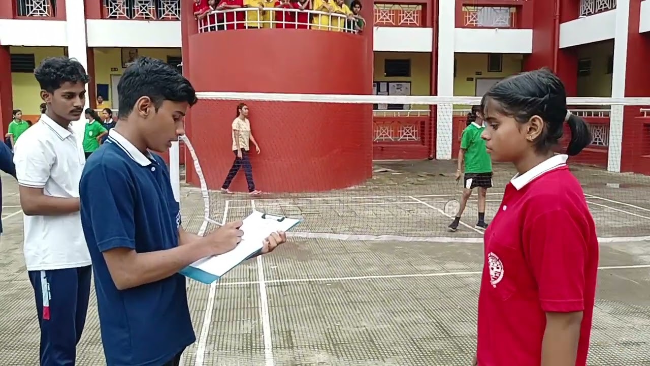 Badminton Match on National Sports day 2025 in JNV Paschim Medinipur #arya_sunil #sportsday 