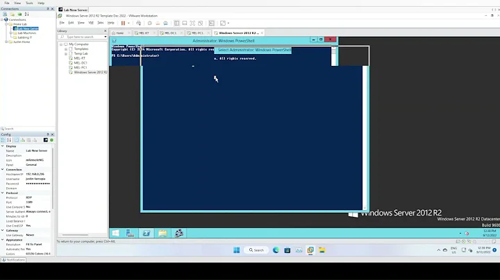 VMware Workstation Template Windows Server 2012 R2