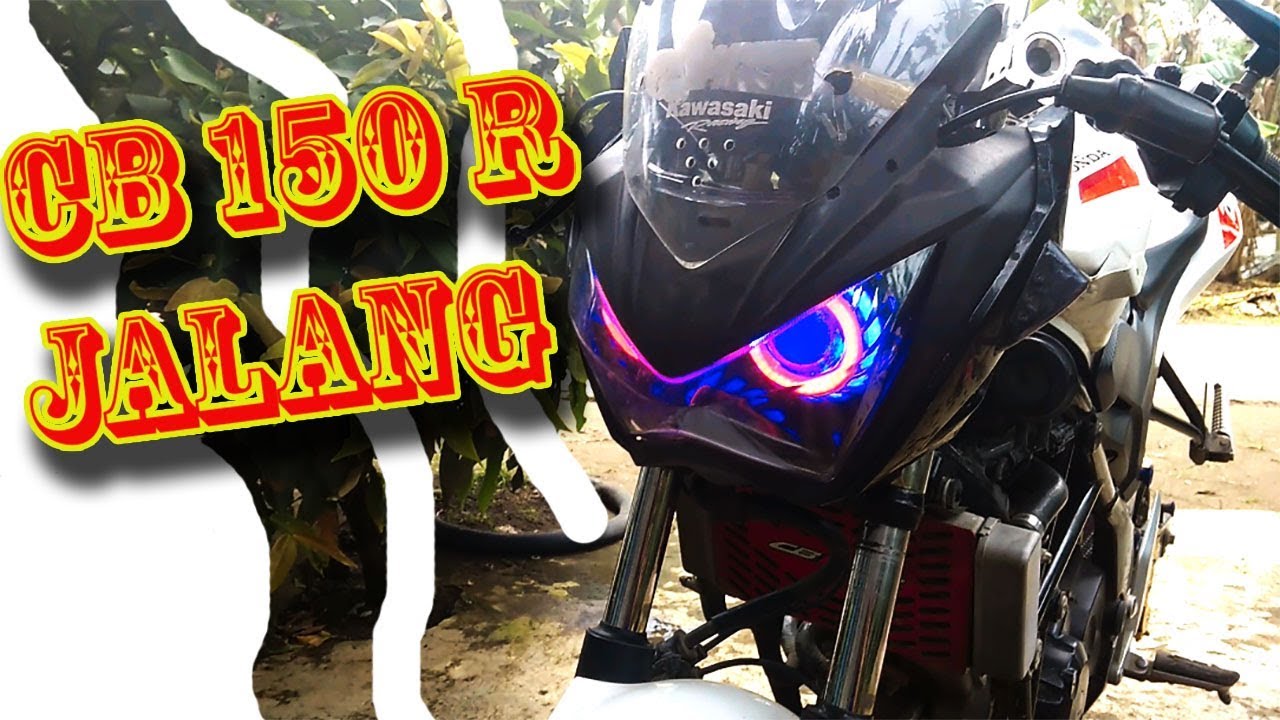 Honda Cb 150 R Pakai Lampu Jalang Z250 Dari Kawasaki Youtube