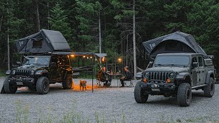 SilentFamily with Friends: Perfect Summer Night  Camping with Their Dog [Relaxing, ASMR, iKamper]