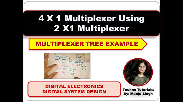 4 : 1 multiplexer using 2 : 1 multiplexer | 4 X1 using 2X1 multiplexer | 4 :1 using 2 :1 MUX