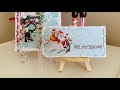 Tim Holtz Etcetera Thickboard Christmas Tag with Simple Stories Vintage North Pole Paper Kit