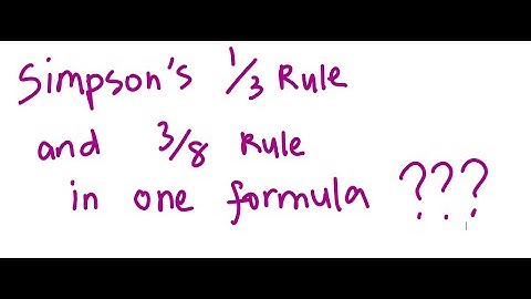 COMBINATION OF SIMPSON