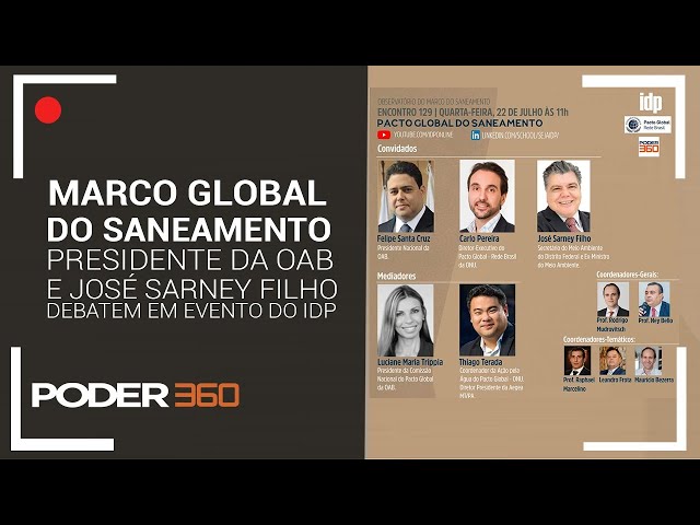 Presidente da OAB e Sarney Filho debatem Marco do Saneamento