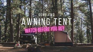 The DUNE 4WD Awning tent | Value for money? | A First Look and Review by The Midweek Escape Artist 3,858 views 6 months ago 14 minutes, 20 seconds