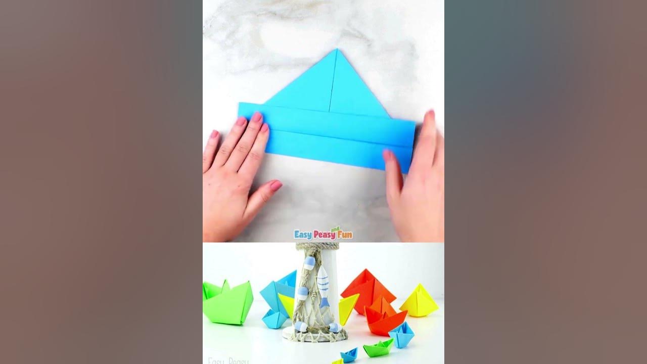 How to Make a Paper Boat - Origami for Kids - Easy Peasy and Fun